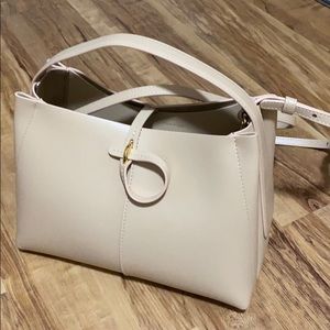 Wandler Mini Ava tote calf leather-cashew brown